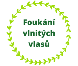 Foukání vlnitých vlasů.